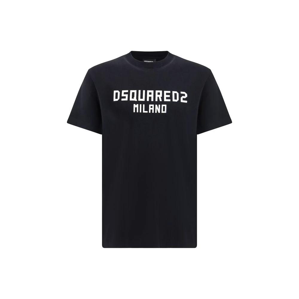 Dsquared² Schwarzes Baumwoll-T-Shirt by Dsquared²