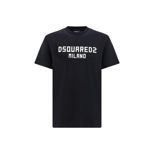 Dsquared² Schwarzes Baumwoll-T-Shirt by Dsquared²
