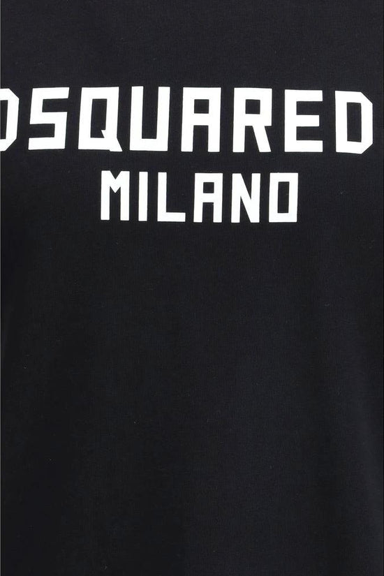 Dsquared² Schwarzes Baumwoll-T-Shirt by Dsquared²