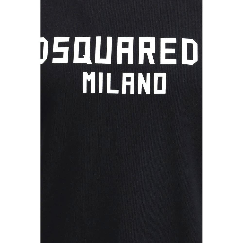 Dsquared² Schwarzes Baumwoll-T-Shirt by Dsquared²
