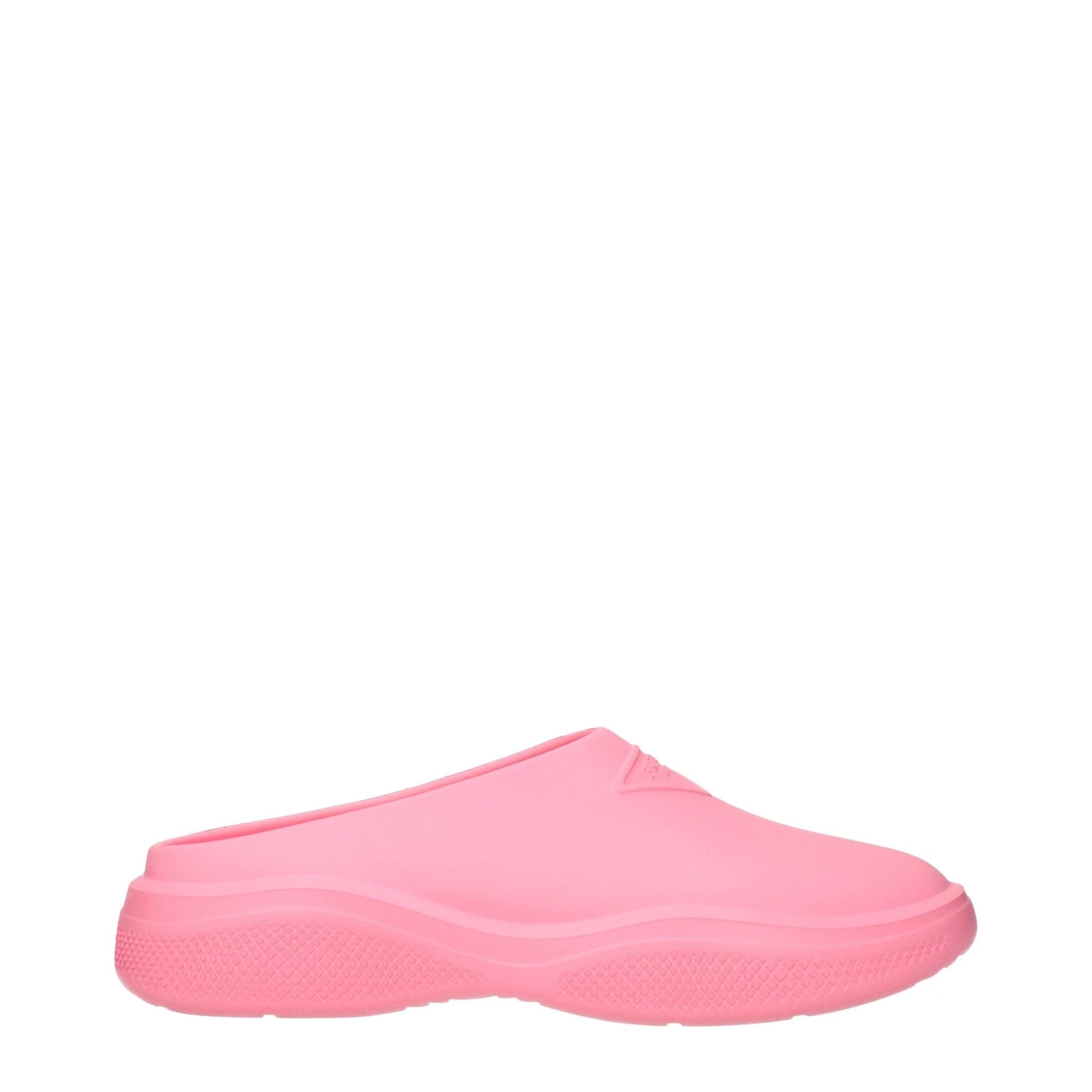 Prada Pink Cotton Slippers by Prada