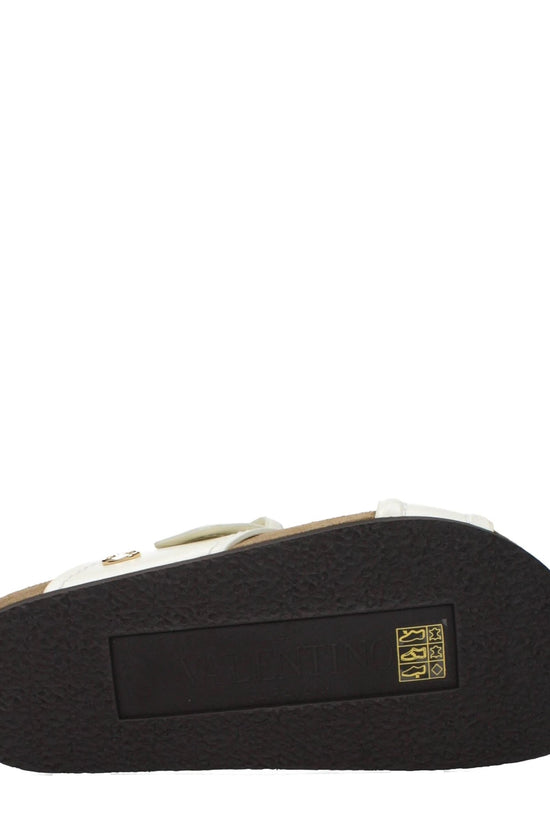 Valentino Garavani Beige Leder-Slipper by Valentino Garavani