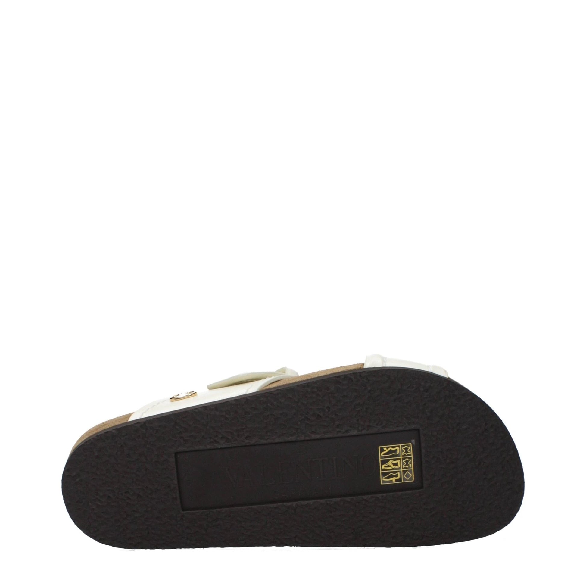 Valentino Garavani Beige Leder-Slipper by Valentino Garavani