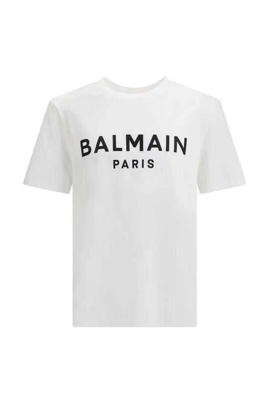 Balmain Weißes Baumwoll-T-Shirt by Balmain