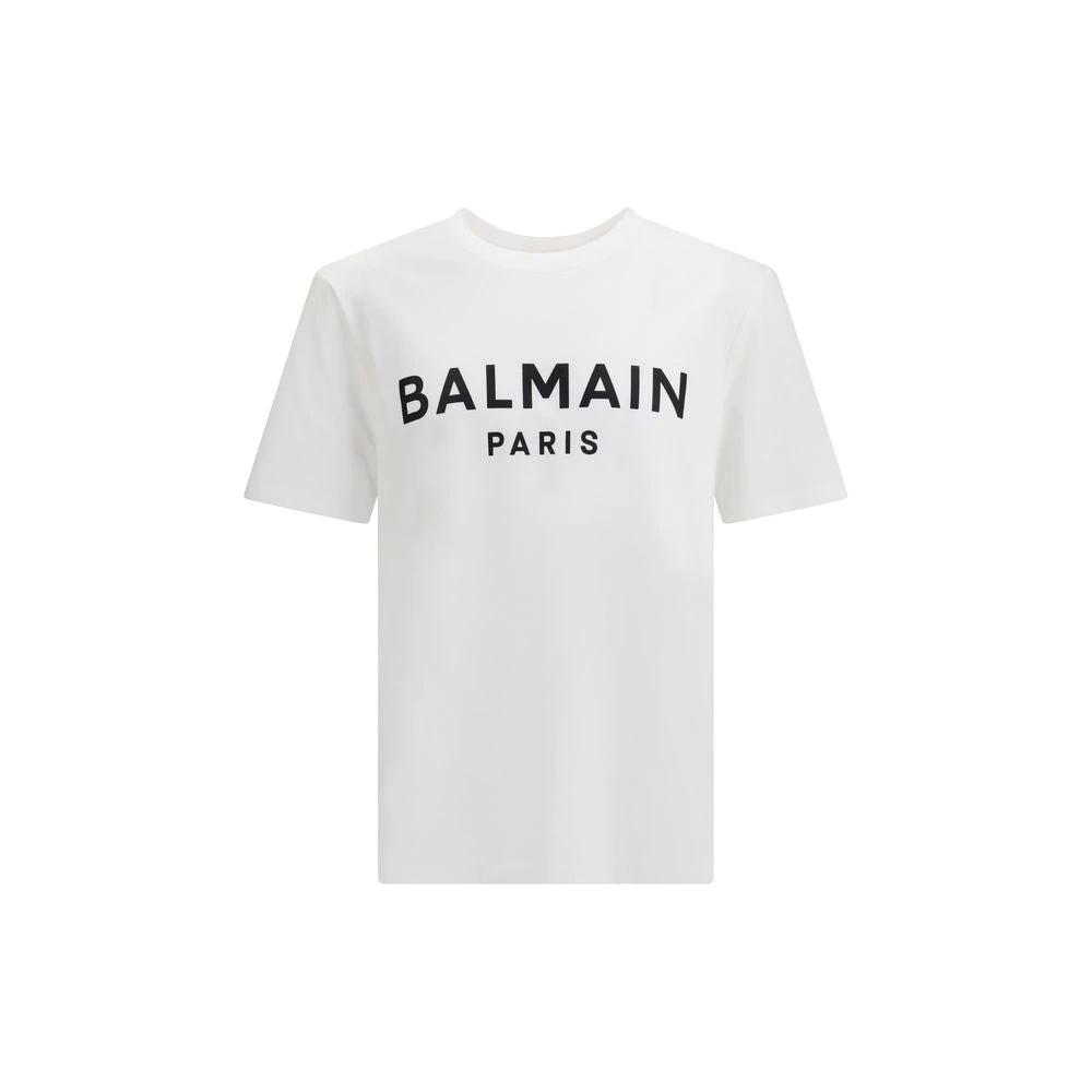 Balmain Weißes Baumwoll-T-Shirt by Balmain