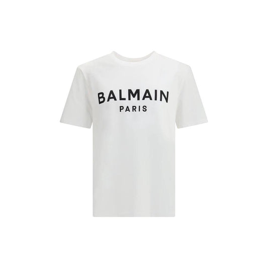 Balmain Weißes Baumwoll-T-Shirt by Balmain