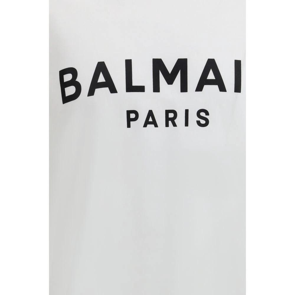 Balmain Weißes Baumwoll-T-Shirt by Balmain