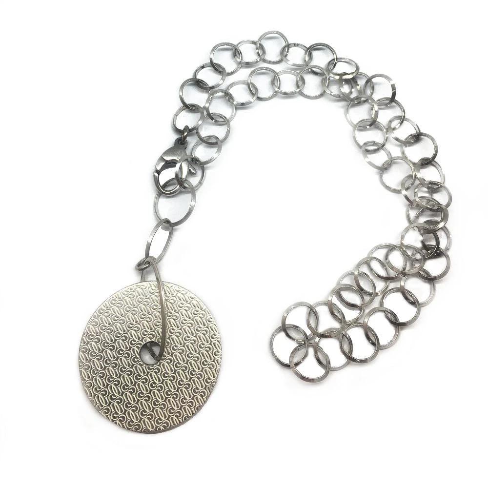 GC Halskette aus Edelstahl in Silber by GC
