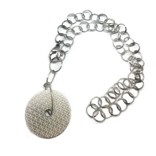GC Halskette aus Edelstahl in Silber by GC