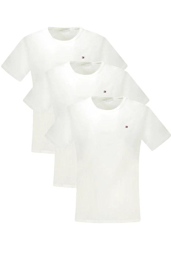 Tommy Hilfiger Bianco Baumwoll-T-Shirt für Herren by Tommy Hilfiger