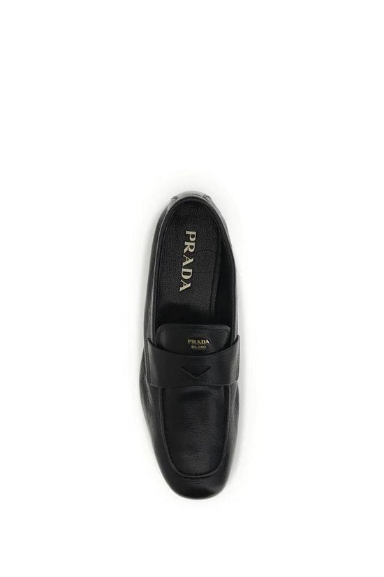 Prada Schwarze Loafer aus Ziegenleder by Prada