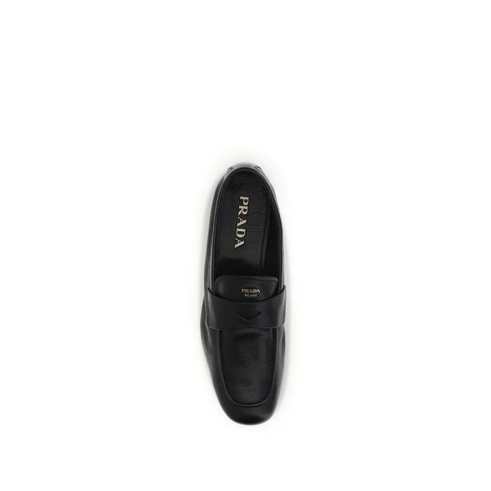 Prada Schwarze Loafer aus Ziegenleder by Prada