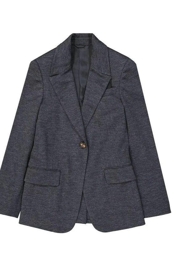 Brunello Cucinelli Cucinelli Grauer Wollblazer by Brunello Cucinelli Cucinelli