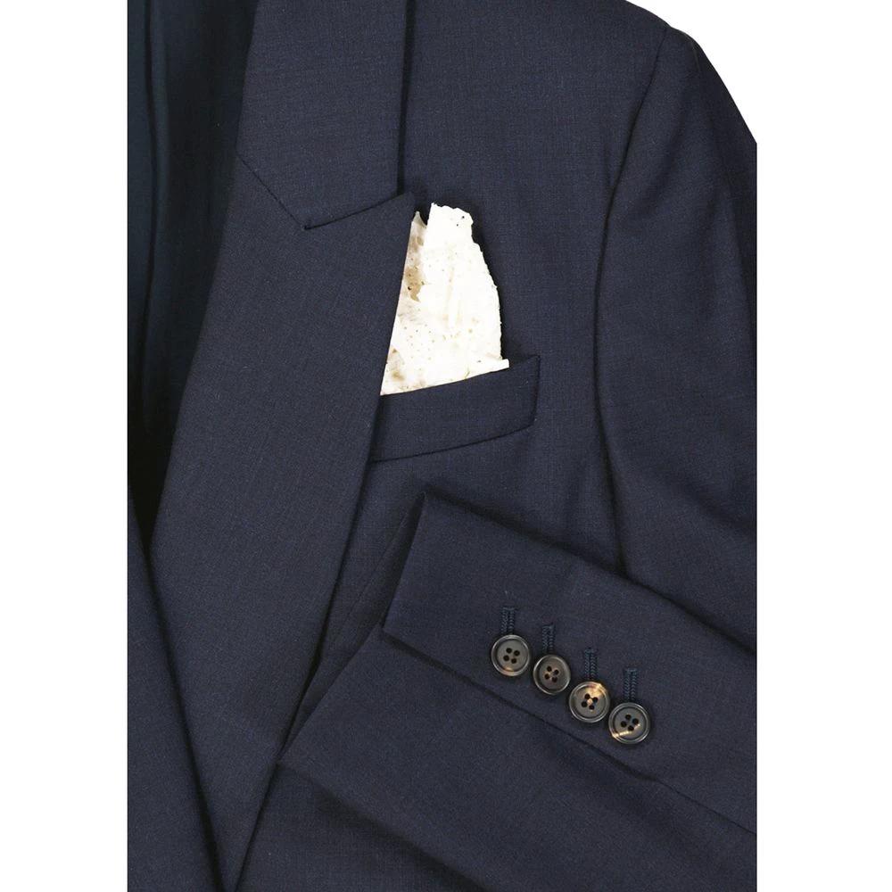 Brunello Cucinelli Blauer Sakko und Mantel aus reiner Schurwolle by Brunello Cucinelli