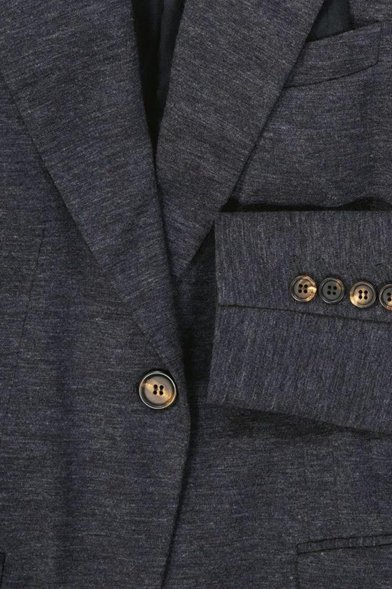 Brunello Cucinelli Grauer Wollblazer by Brunello Cucinelli