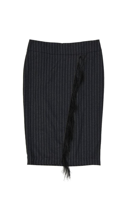 Brunello Cucinelli Cucinelli Grauer Maxirock aus reiner Schurwolle by Brunello Cucinelli Cucinelli