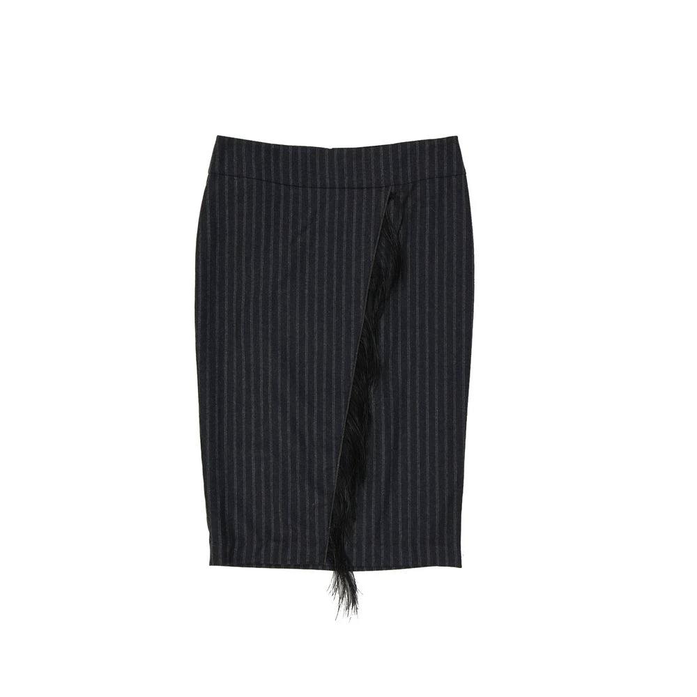 Brunello Cucinelli Cucinelli Grauer Maxirock aus reiner Schurwolle by Brunello Cucinelli Cucinelli