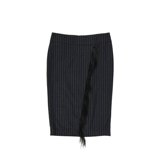Brunello Cucinelli Cucinelli Grauer Maxirock aus reiner Schurwolle by Brunello Cucinelli Cucinelli