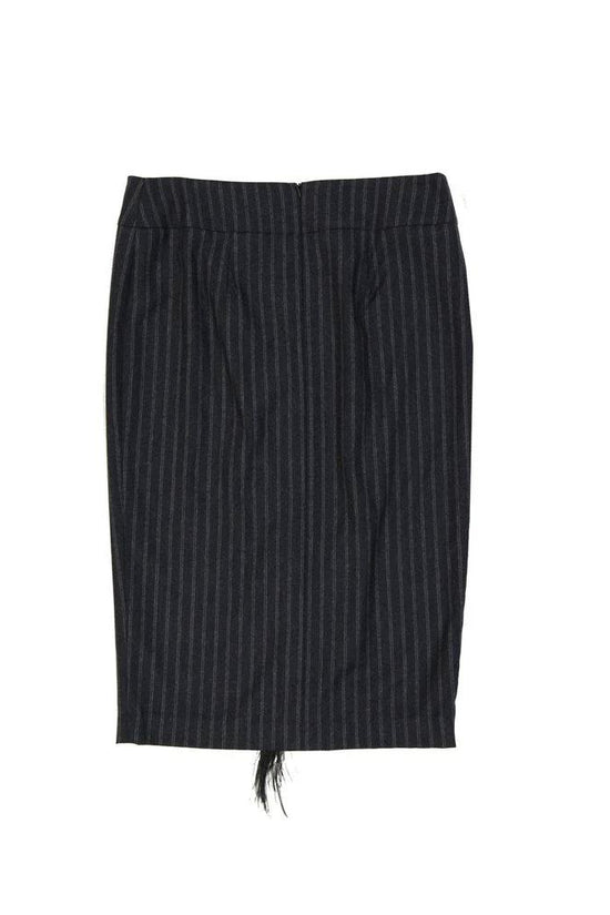Brunello Cucinelli Grauer Maxirock aus reiner Schurwolle by Brunello Cucinelli