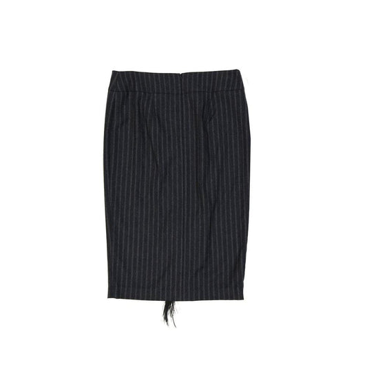 Brunello Cucinelli Grauer Maxirock aus reiner Schurwolle by Brunello Cucinelli