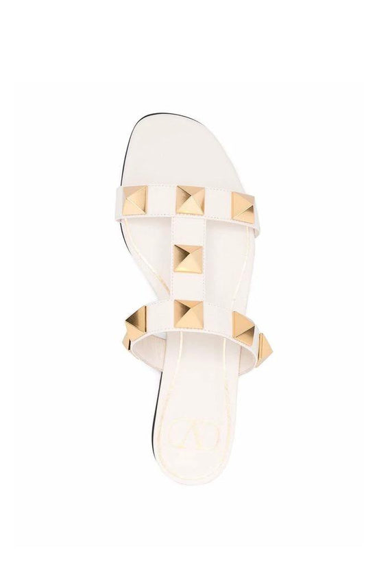 Valentino Garavani Weiße Sandalen aus Kalbsleder by Valentino Garavani
