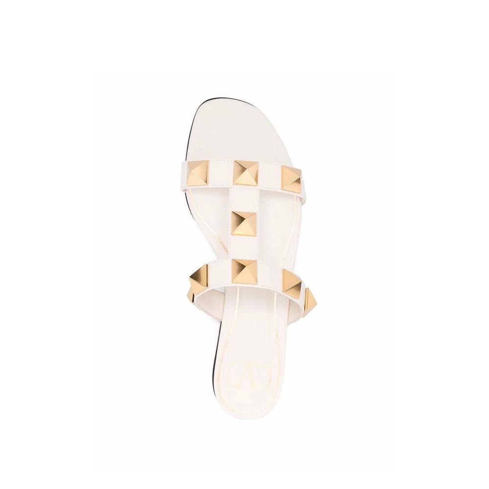 Valentino Garavani Weiße Sandalen aus Kalbsleder by Valentino Garavani