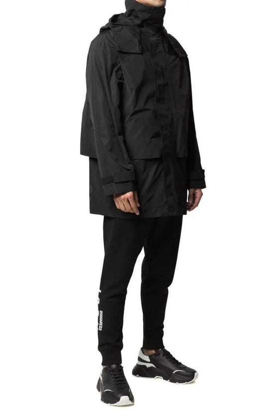Dsquared² Schwarze Nylon-Shell-Jacke by Dsquared²
