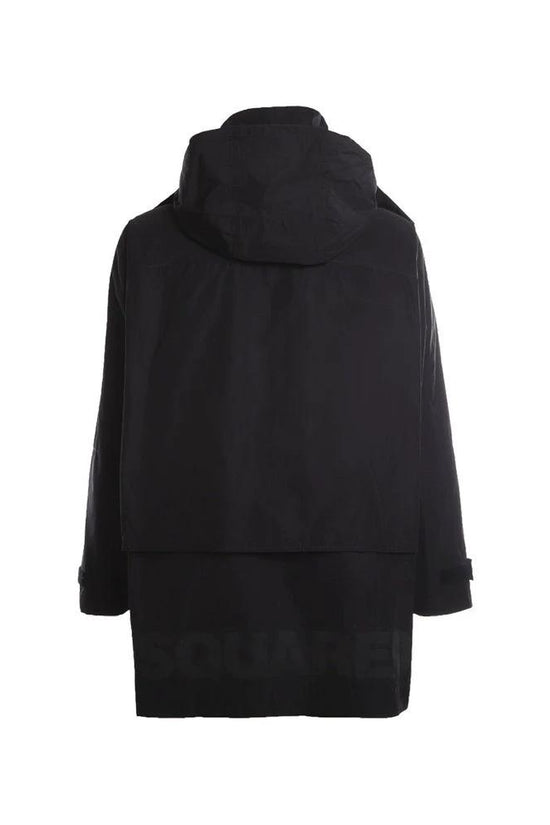 Dsquared² Schwarze Nylon-Shell-Jacke by Dsquared²