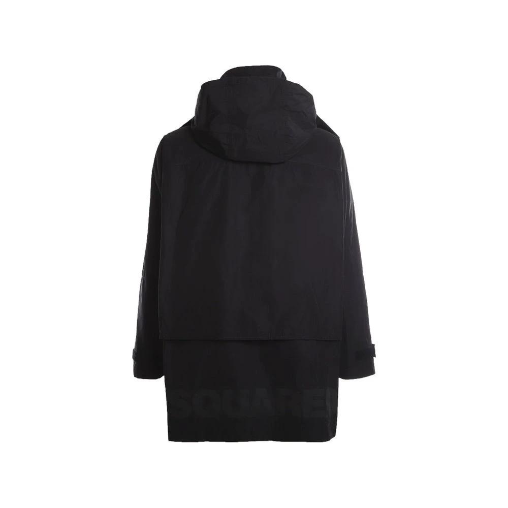 Dsquared² Schwarze Nylon-Shell-Jacke by Dsquared²