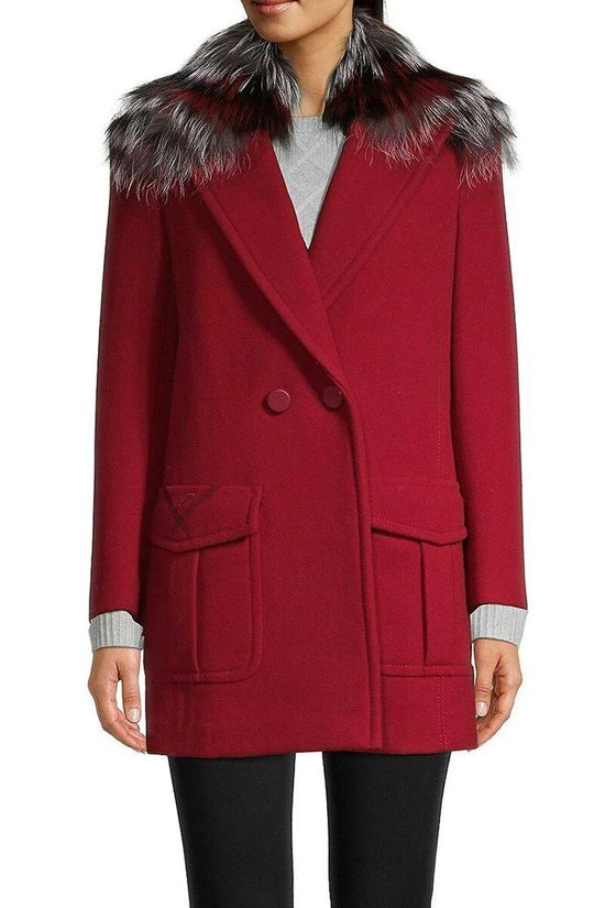 Fendi Mehrfarbiger Mantel aus reiner Schurwolle by Fendi