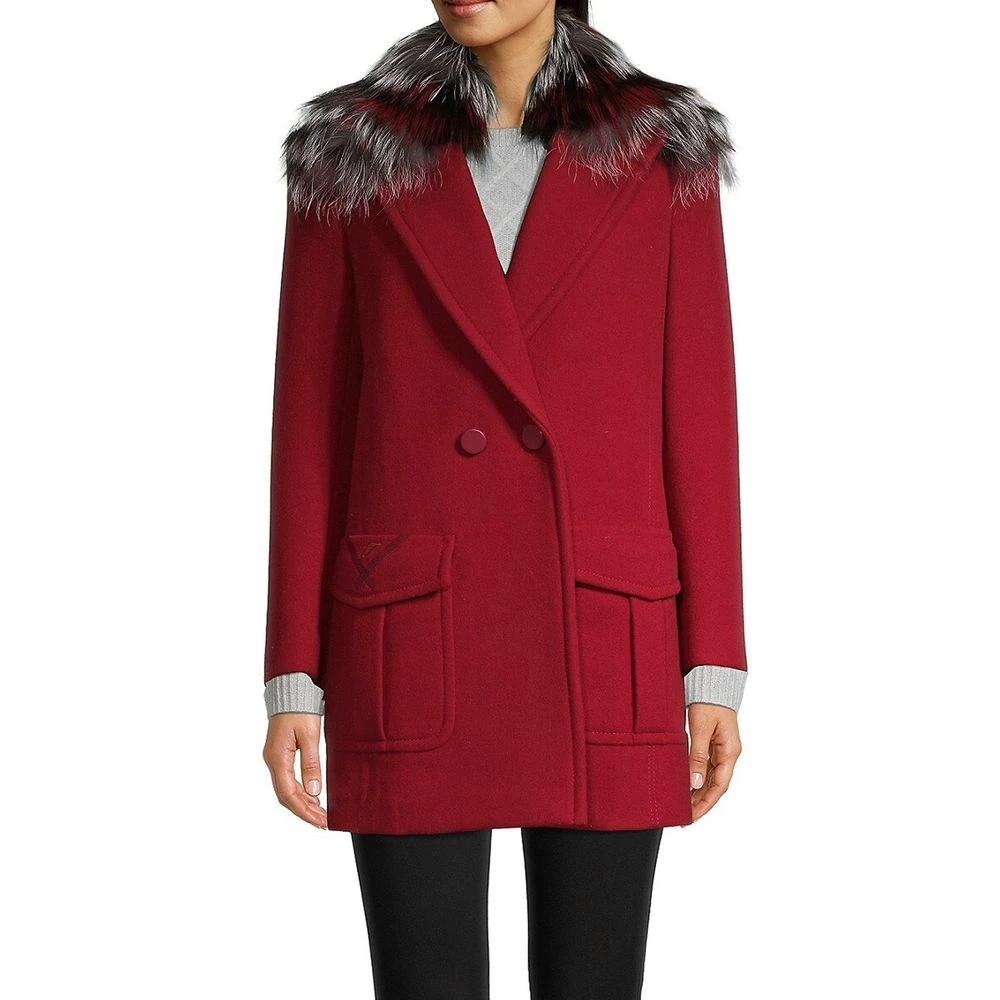 Fendi Mehrfarbiger Mantel aus reiner Schurwolle by Fendi