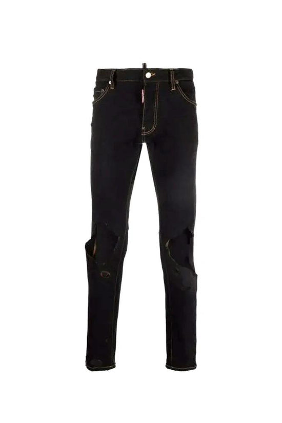 Dsquared² Schwarze Baumwoll-Jeans Denim by Dsquared²