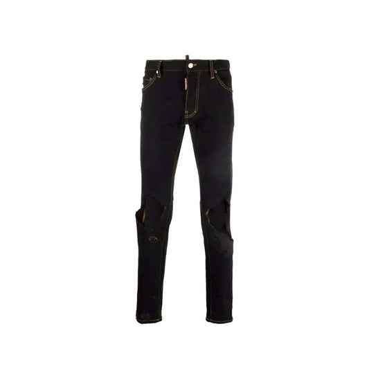 Dsquared² Schwarze Baumwoll-Jeans Denim by Dsquared²
