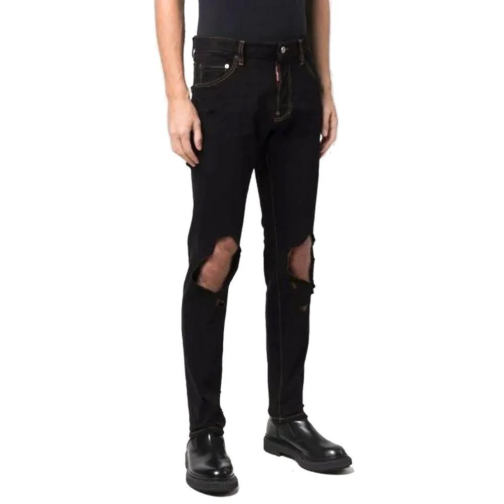 Dsquared² Schwarze Baumwoll-Jeans Denim by Dsquared²