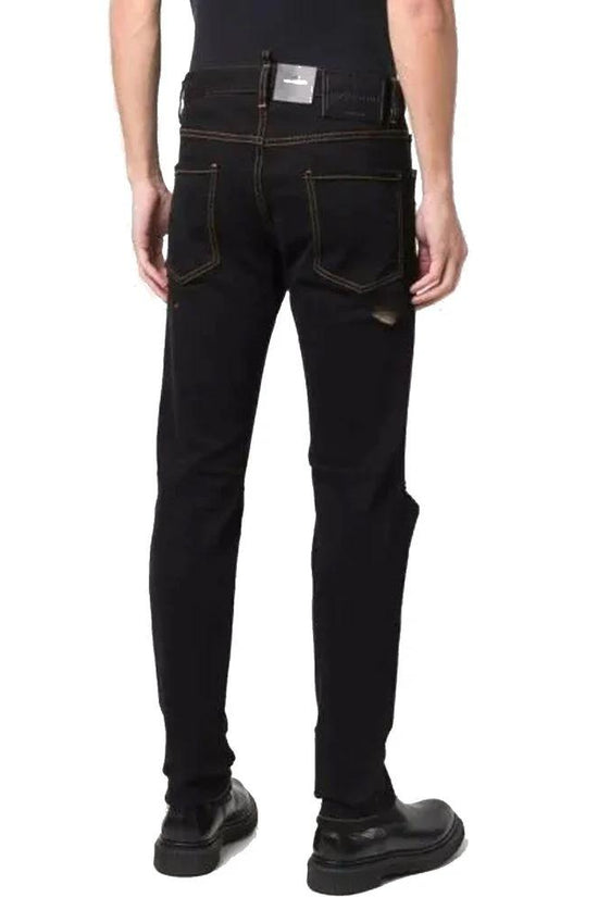 Dsquared² Schwarze Baumwoll-Jeans Denim by Dsquared²