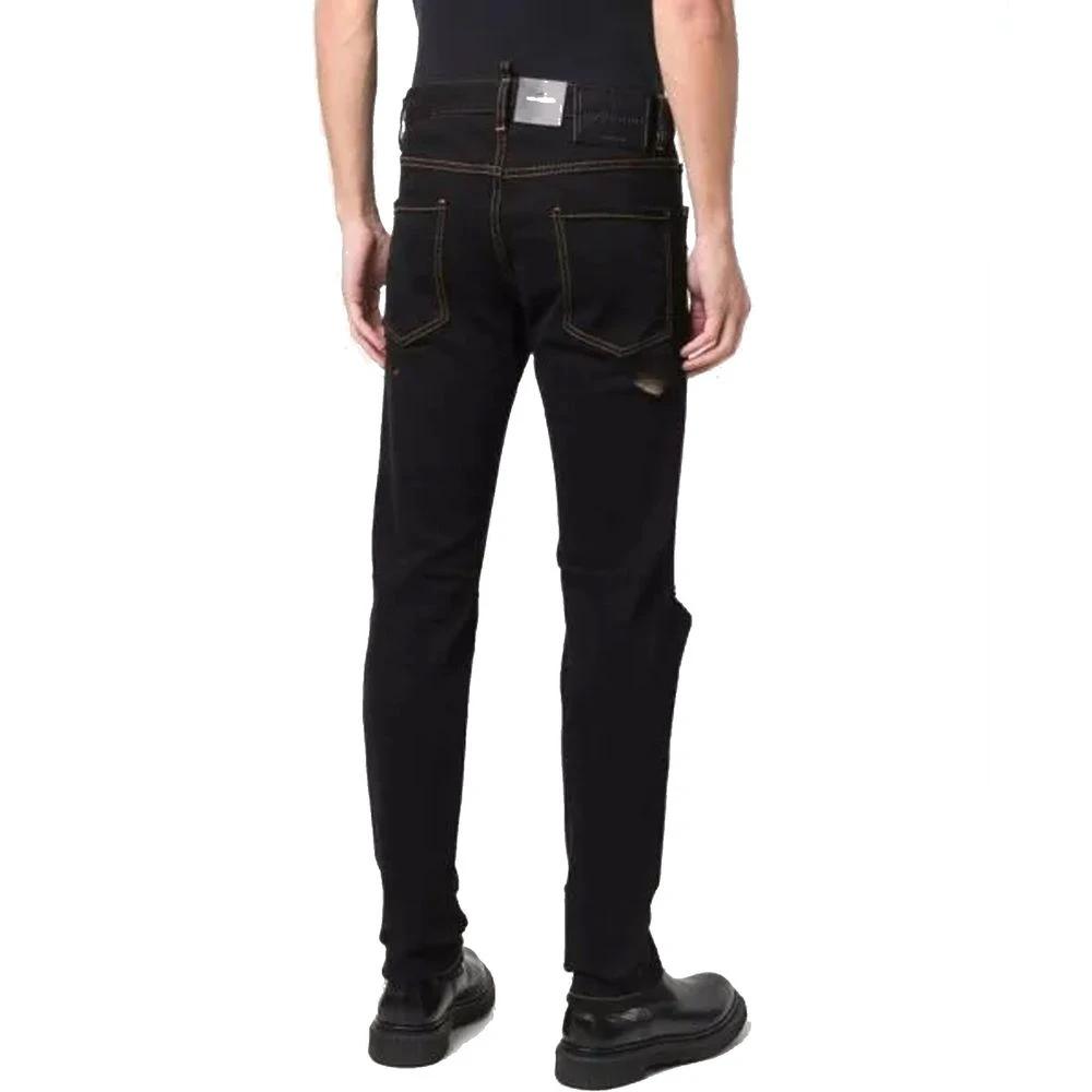 Dsquared² Schwarze Baumwoll-Jeans Denim by Dsquared²