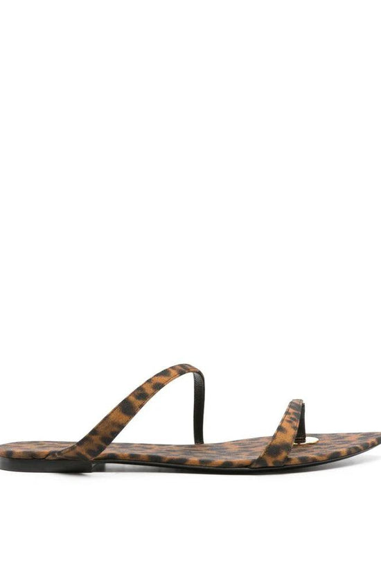 Saint Laurent Braune Stoff-Sandalen by Saint Laurent
