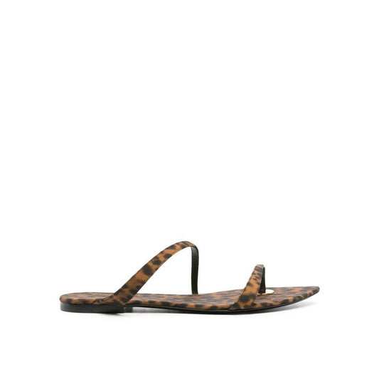 Saint Laurent Braune Stoff-Sandalen by Saint Laurent