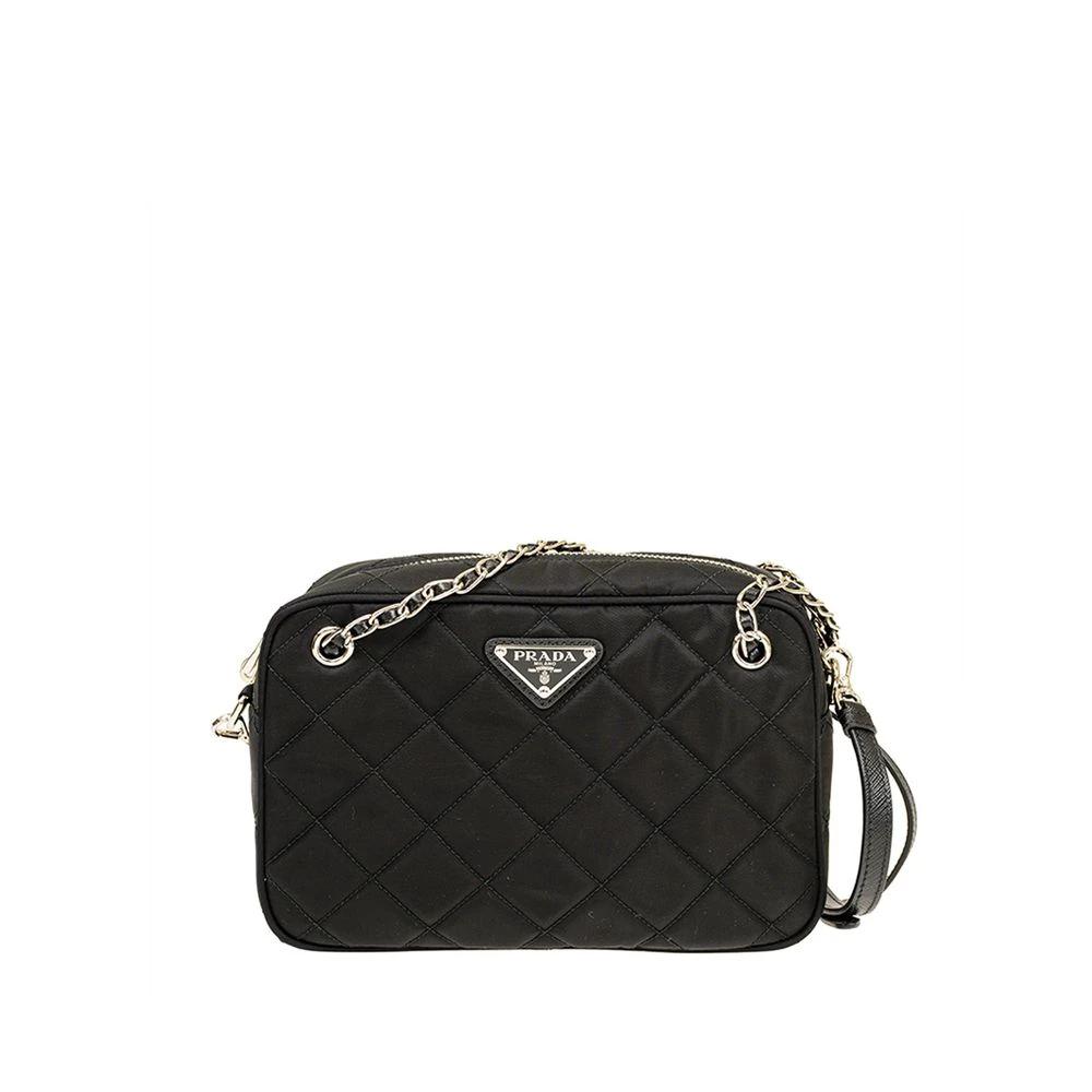 Prada Schwarze Crossbody-Tasche aus Nylon by Prada