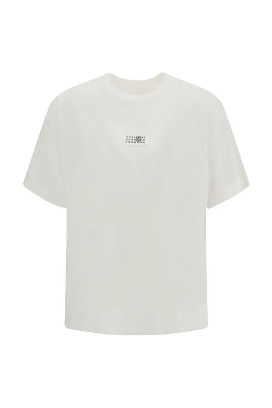 MM6 Weißes Baumwoll-T-Shirt by MM6