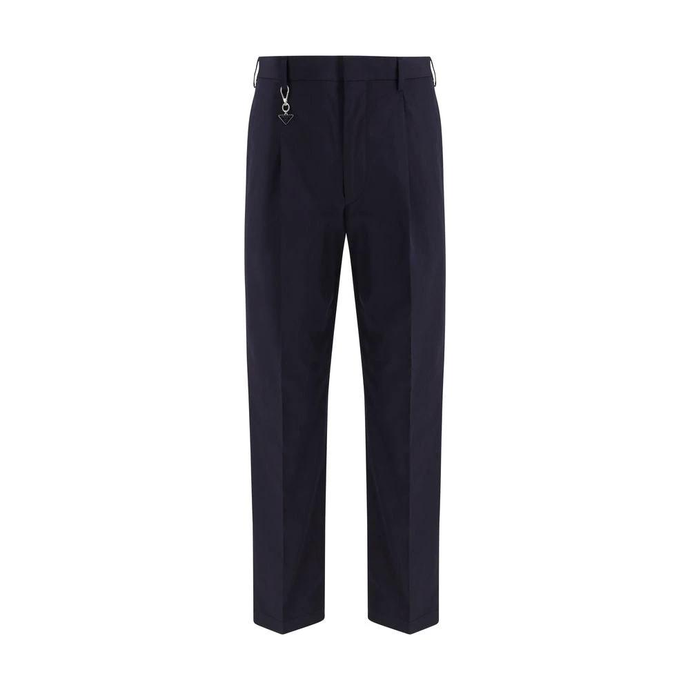 Prada Blaue Baumwollhose für die Freizeit by Prada