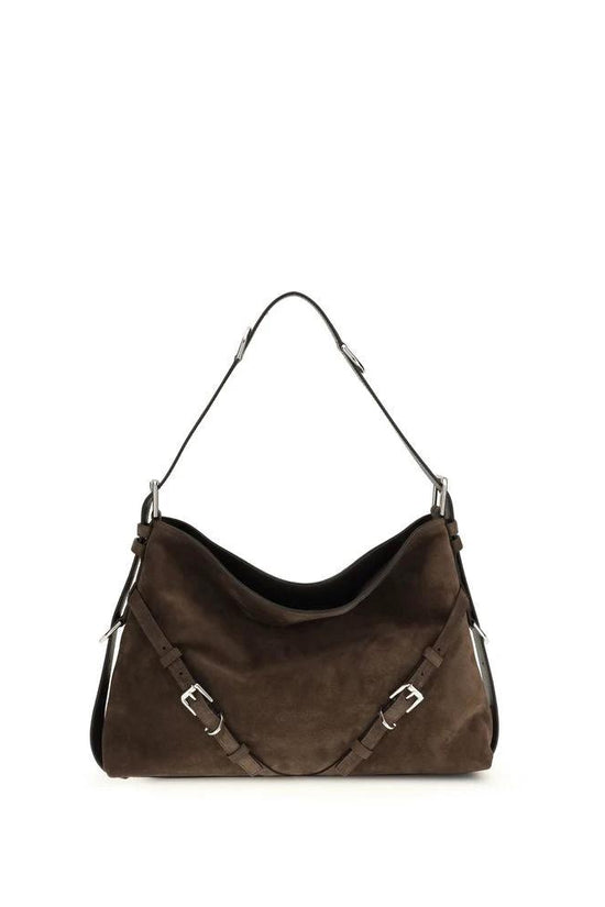 Givenchy Schwarze Bos Taurus Schultertasche aus Kalbsleder by Givenchy
