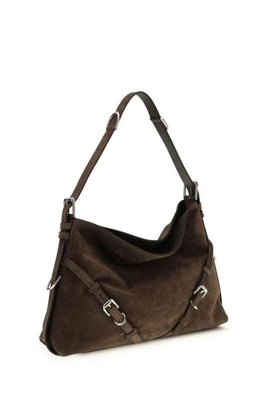 Givenchy Schwarze Bos Taurus Schultertasche aus Kalbsleder by Givenchy