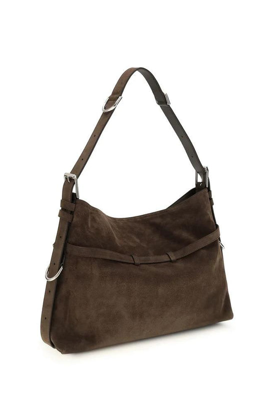 Givenchy Schwarze Bos Taurus Schultertasche aus Kalbsleder by Givenchy