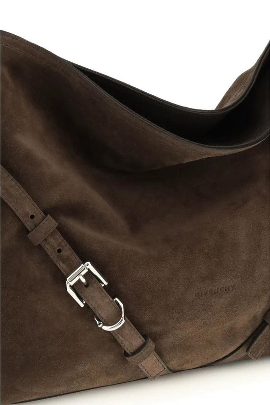 Givenchy Schwarze Bos Taurus Schultertasche aus Kalbsleder by Givenchy