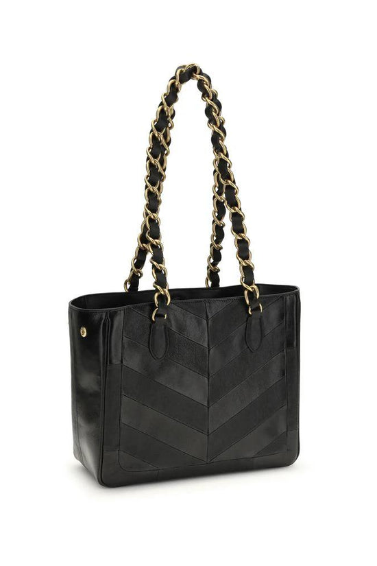 Valentino Garavani Schwarze Napa Leder / Kalbsleder Schultertasche by Valentino Garavani