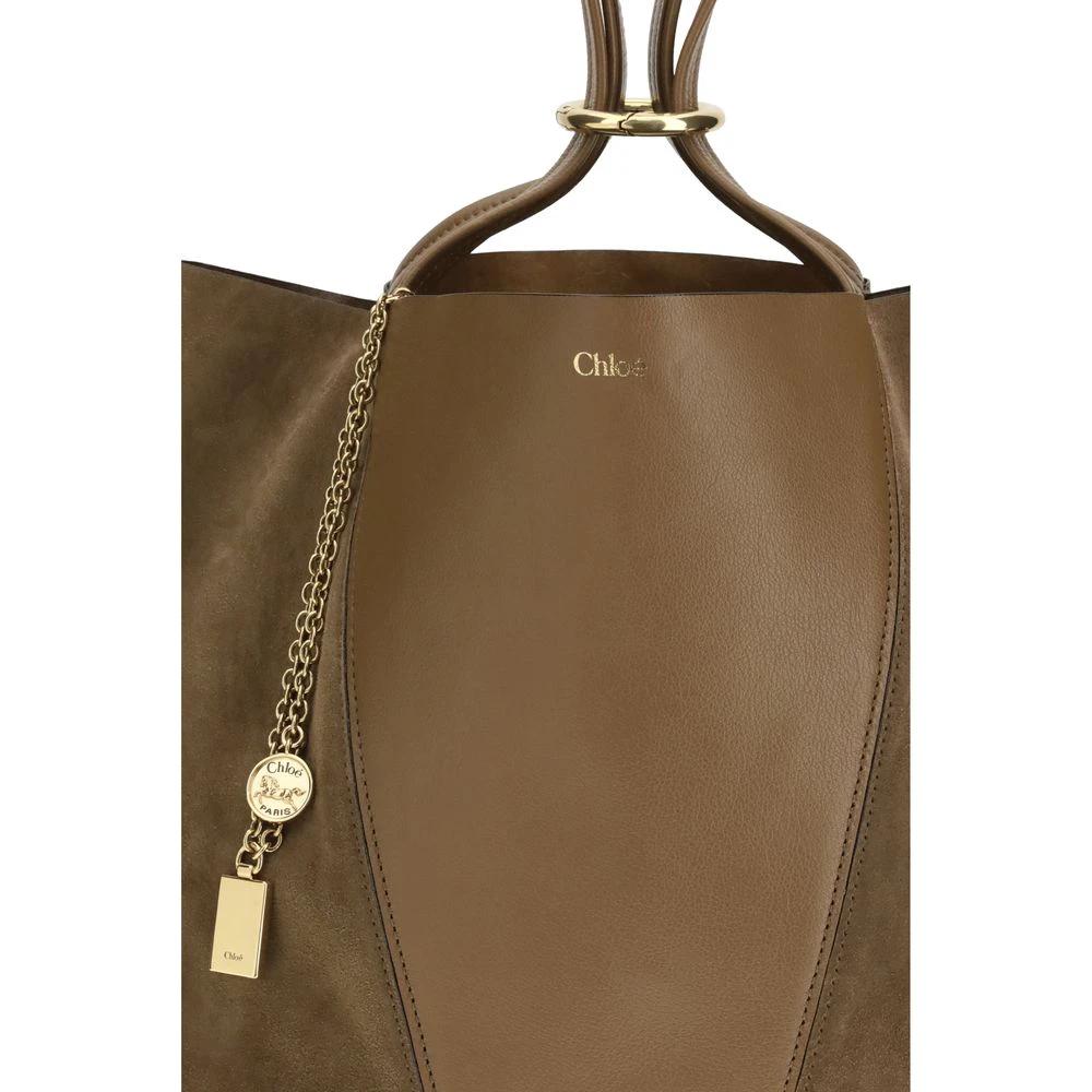 Chloé Beige Leder Schultertasche by Chloé