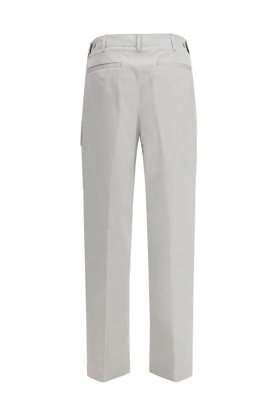 Fendi Silberne Baumwoll-Cargohose by Fendi