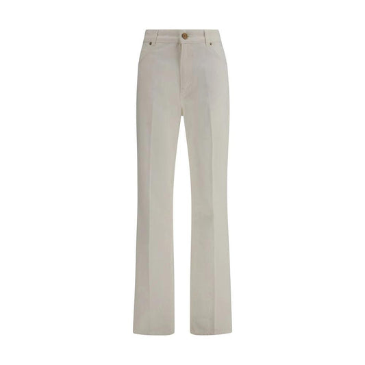 Balmain Weiße Jeans aus Baumwolle im geraden Schnitt by Balmain