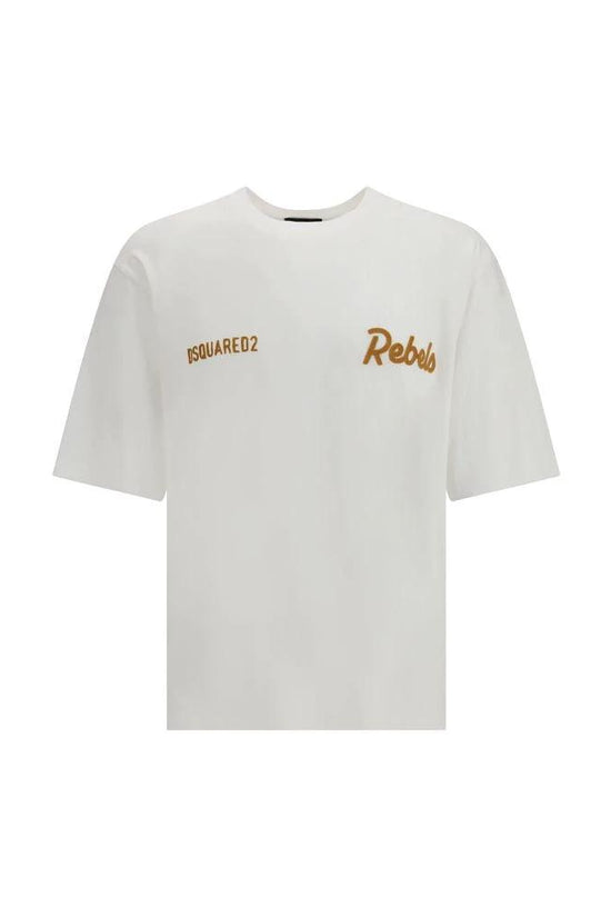 Dsquared² Weißes Baumwoll-T-Shirt by Dsquared²